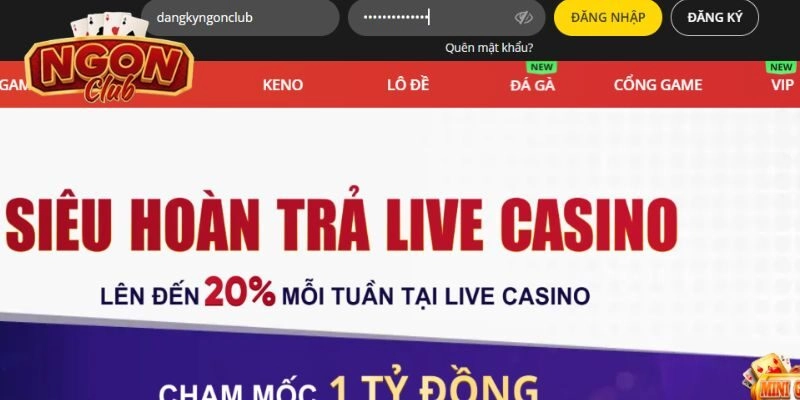 Đăng Nhập NgonClub – Cánh Cổng Thế Giới Cá Cược