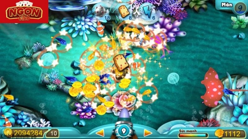 Sử dụng vũ khí phù hợp với từng loại cá cần tiêu diệt